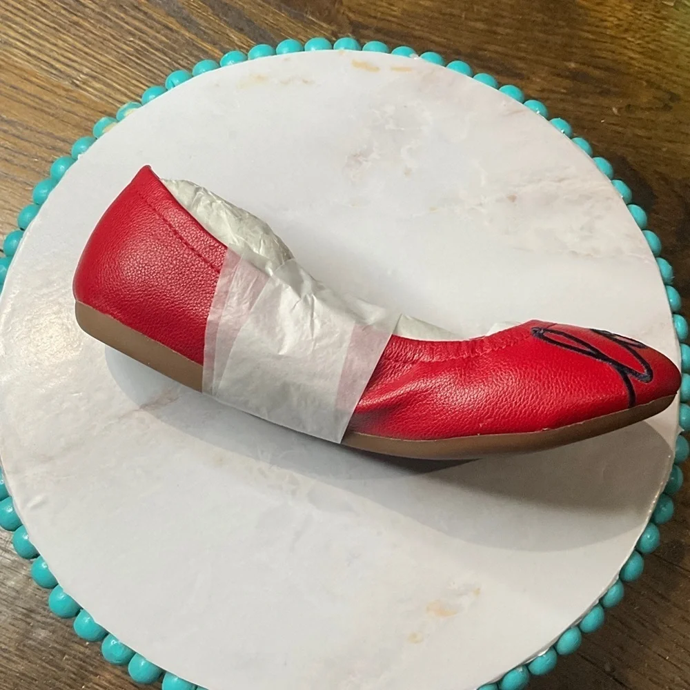 Ellen Degeneres Red Ballet Flats for Kids